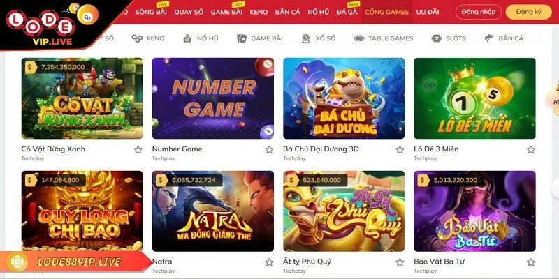 Lode88 mang đến nhiều sản phẩm cho bạn trải nghiệm